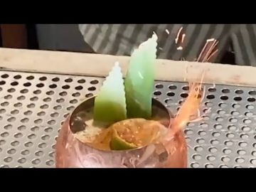 How to make the flaming tropical cocktail, Belladona, at Alchemists’ Garden